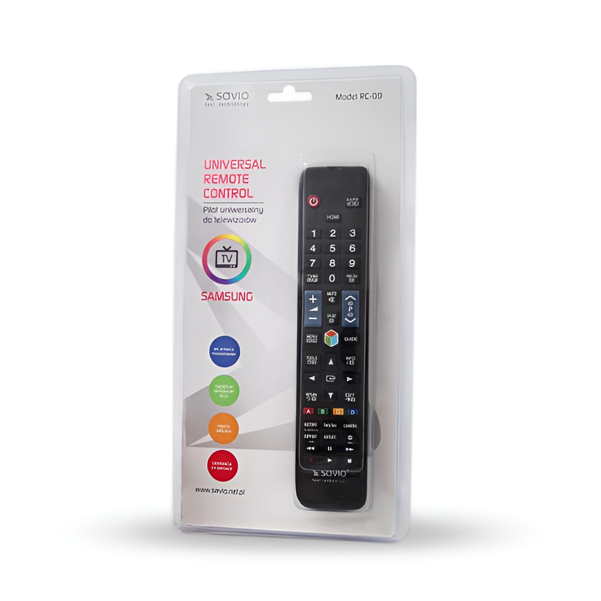 Savio universal remote controller/replacement for samsung smart tv rc-09 ir wireless