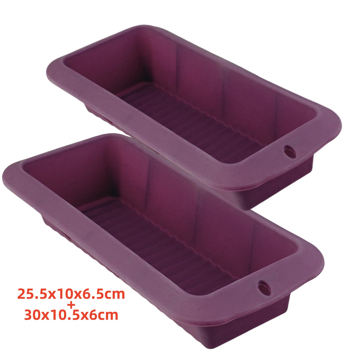 Plaza Tres Aguas – Molde Cake Silicona Violett 30x10.5x6cm/25.5x10x6.5cm - Lifestyle