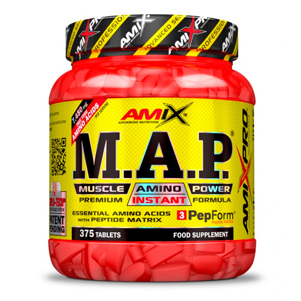 AMIX PRO M.A.P. Muscle Amino Power - 375 tabls. Suplemento de Aminoácidos con PepForm®