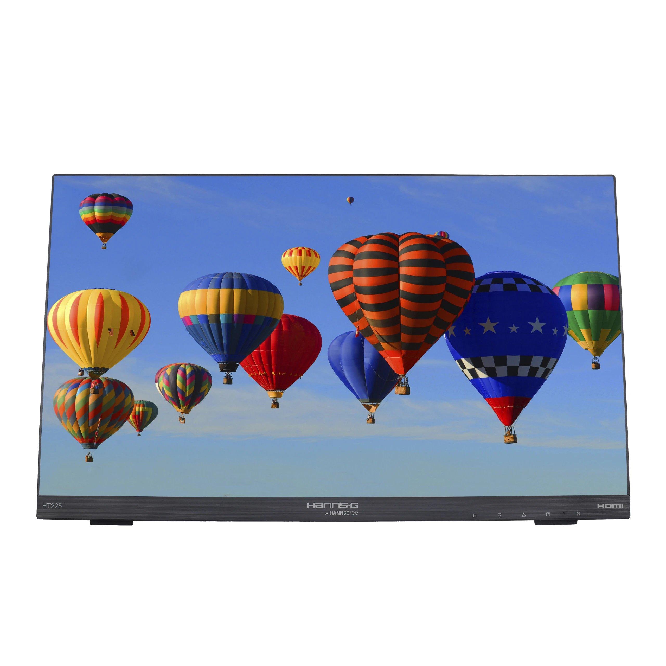 Monitor Uso portátil LED Hannspree 22" HD Ready HT225HPB  | 60 Hz, 7 ms, 16 :9, Múltiples opciones de conectividad, Compatible VESA 100x100