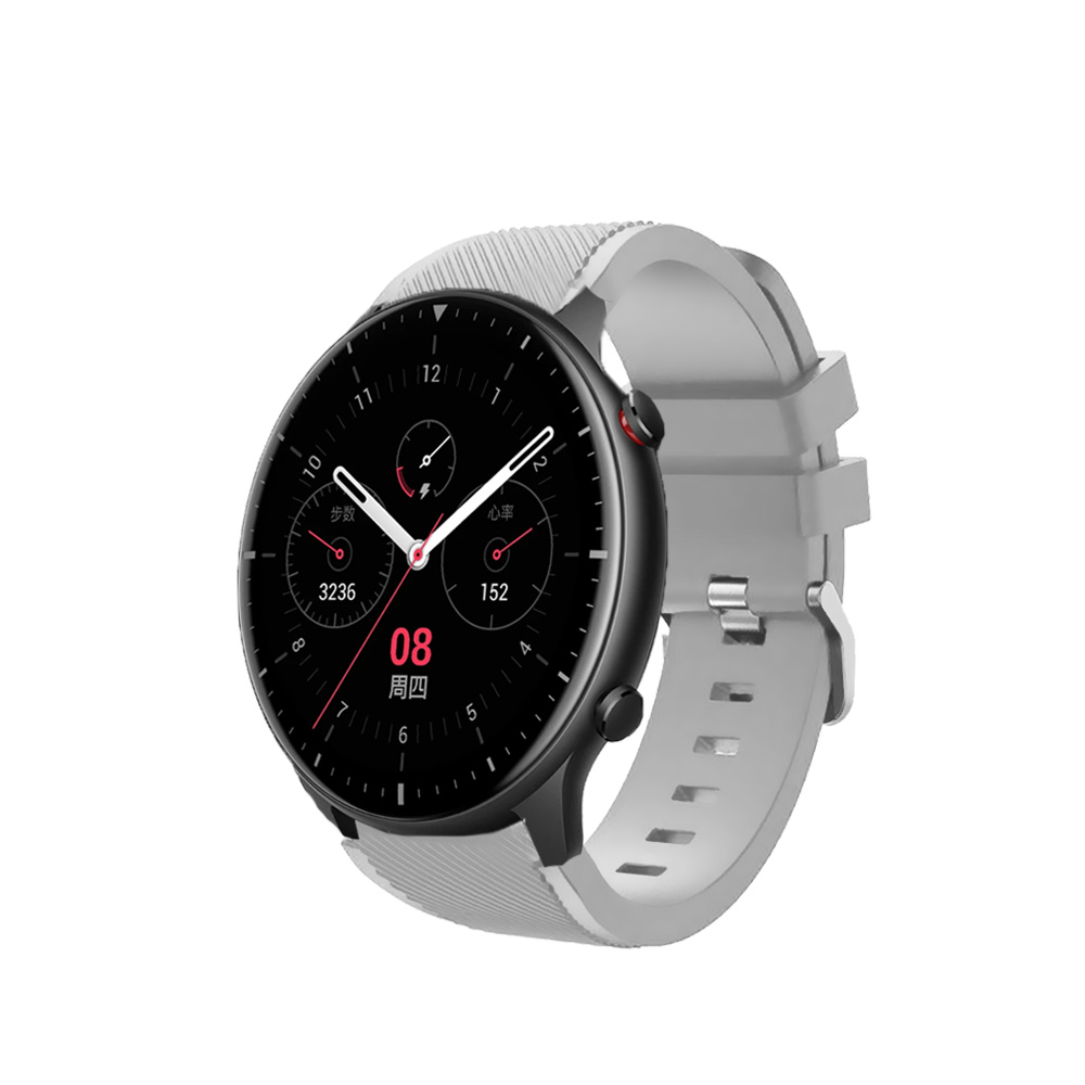 Correas de silicona para Amazfit GTR GTR 2 GTR 3 GTR 4 GTR 2e pulseras de colores para reloj inteligente smartwatch, tejido suave impermeable cierre con hebilla