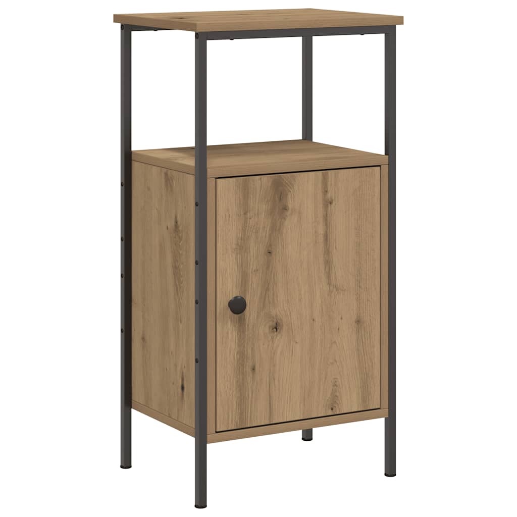 vidaXL Mesita de noche madera de ingeniería roble artisan 41x31x80 cm