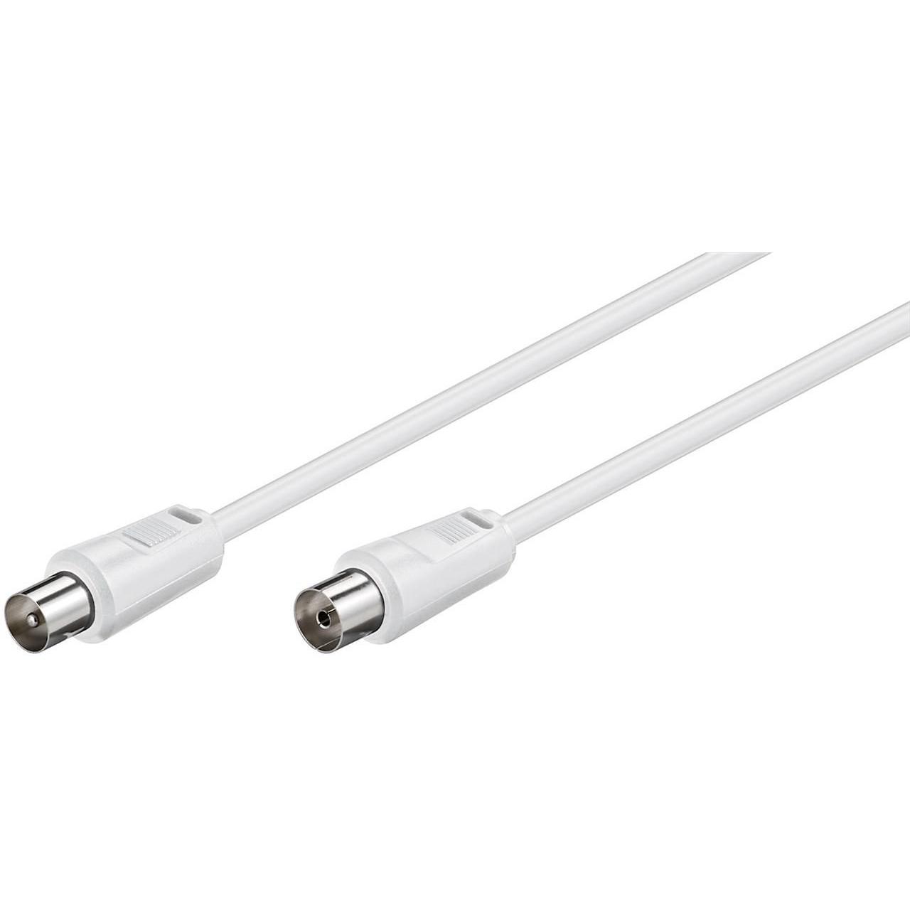 Cable Coaxial Microconnect 2.5m Blanco 75 Ohmios Alta Calidad