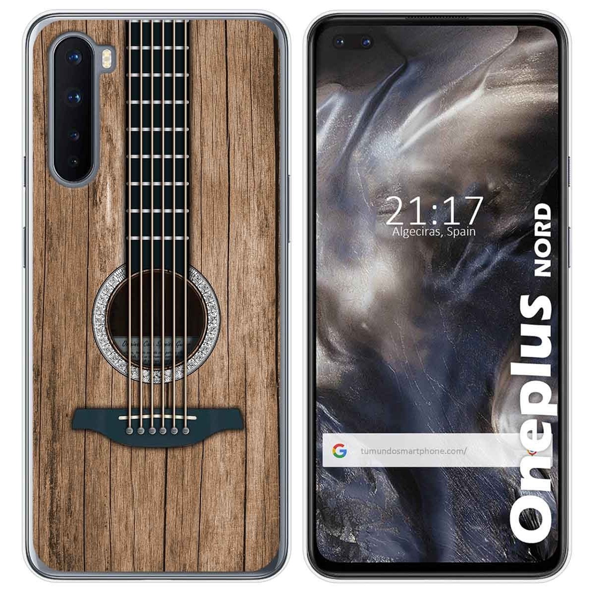 Tumundosmartphone Funda Gel Tpu para OnePlus Nord diseño Madera 11 Dibujos