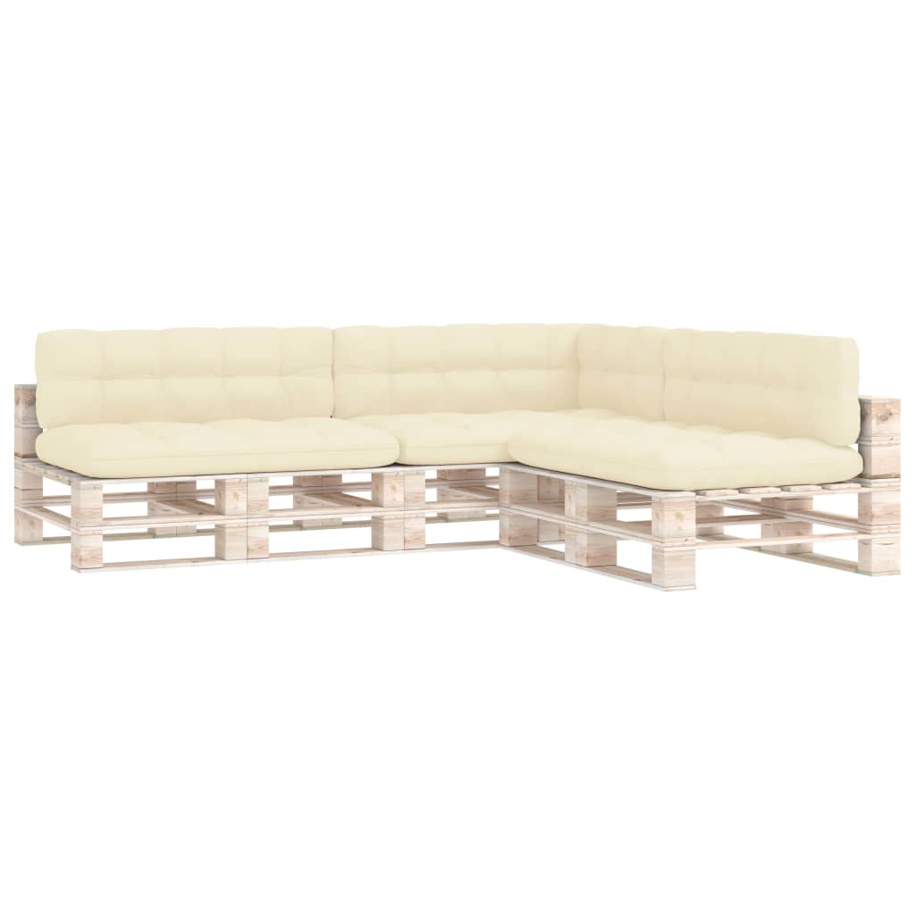 Vidaxl Cojines para Sofá de Palets 7 Piezas - Color Antracita, Gris, Crema - Cojín Decorativo de Asiento - Cojines de Muebles de Salon