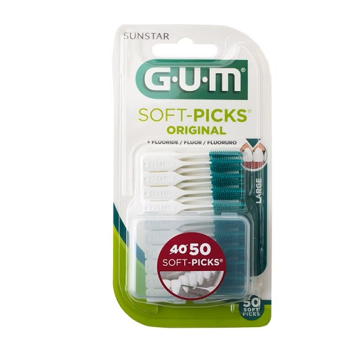 Gum Soft Picks para Limpieza Dental Profunda y Fácil de Acceso - 40 Unidades