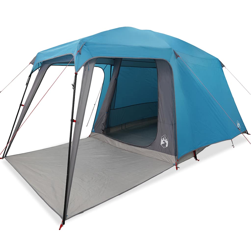 vidaXL Tienda de campaña iglú on porche 5 personas impermeable azul