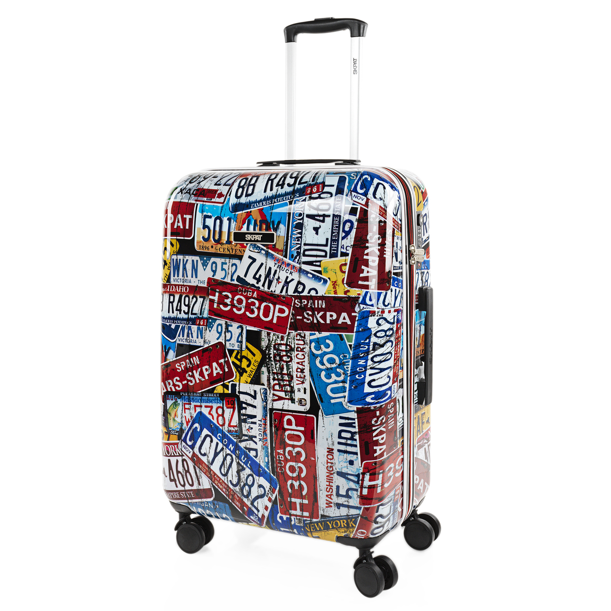 Skpat - Maletas De Viaje Medianas. Maletas De Viaje Juveniles - Maleta Mediana 4 Ruedas - Maletas De Viaje. Maleta 20Kg. Maletas Viaje. Trolley. Maleta De Viaje Con Candado 132460