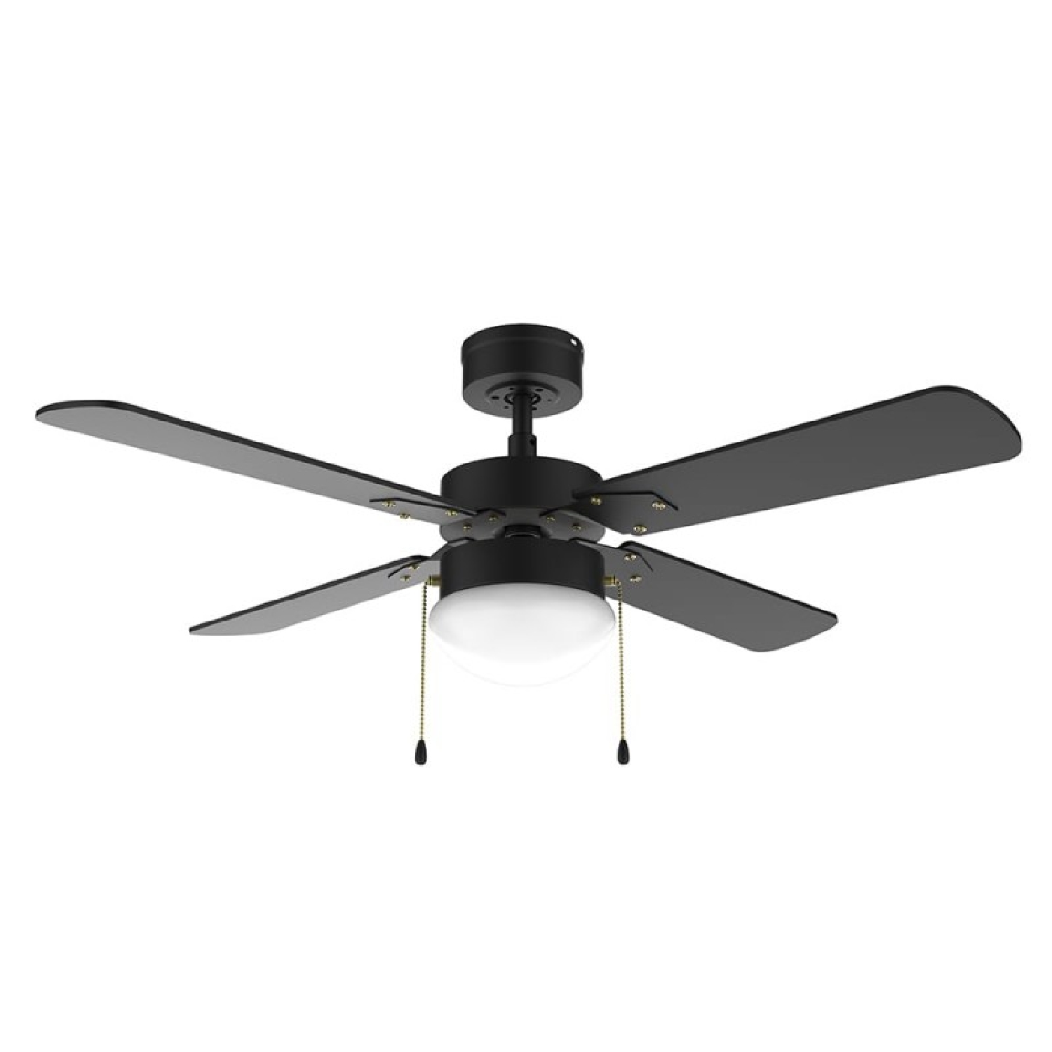 Cecotec Ventilador de Techo con Luz EnergySilence Aero 450 FullBlack de 50 W y 42” con luz, 3 Velocidades