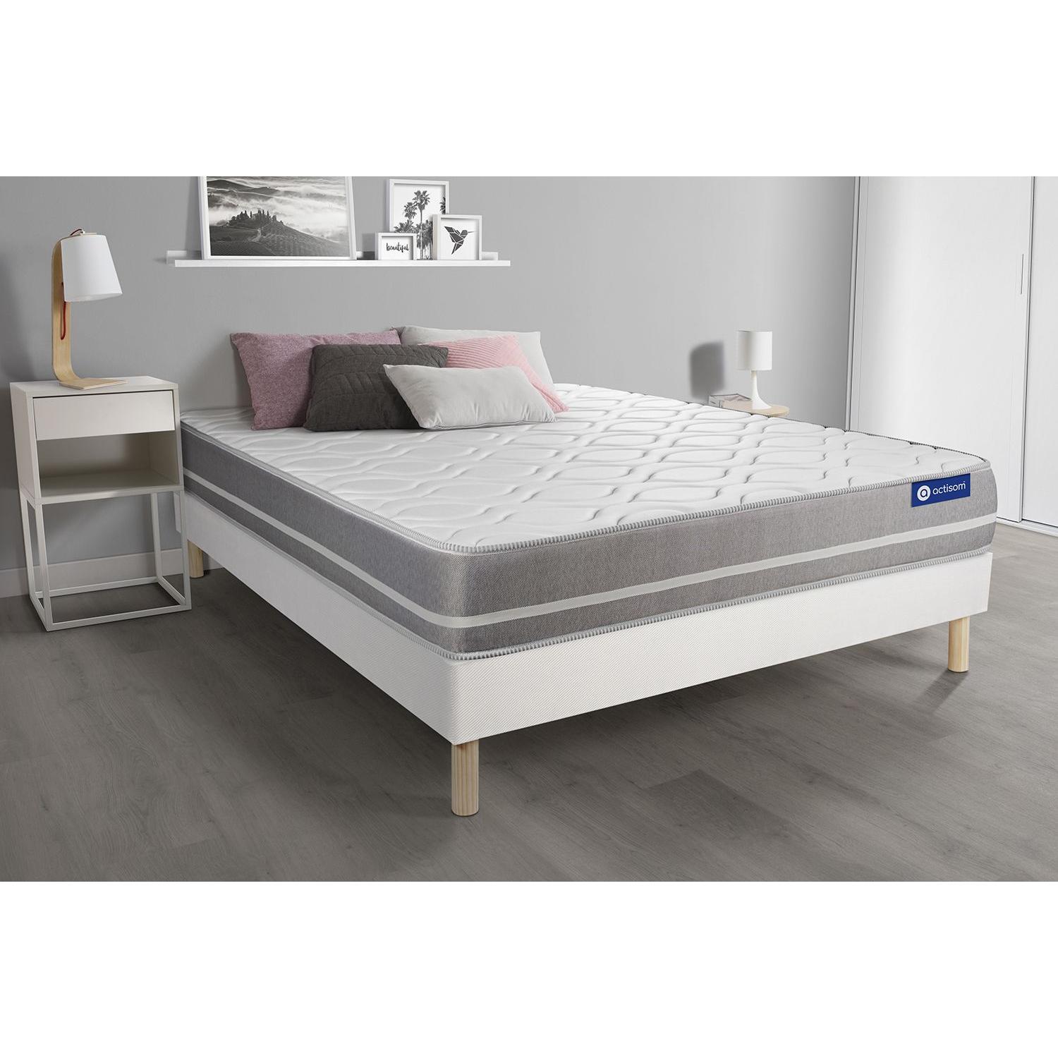 Pack colchón Actimemo touch 120x210cm + Somier multiláminas, espuma viscoelástica, 3 zonas de confort