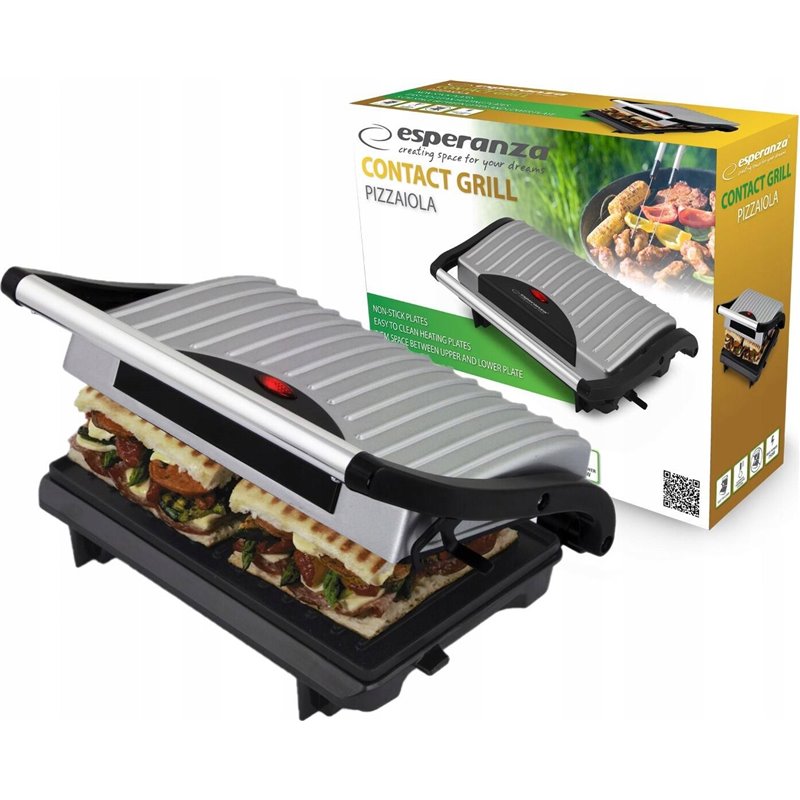 Parrilla eléctrica Esperanza EKG005 750W Inox