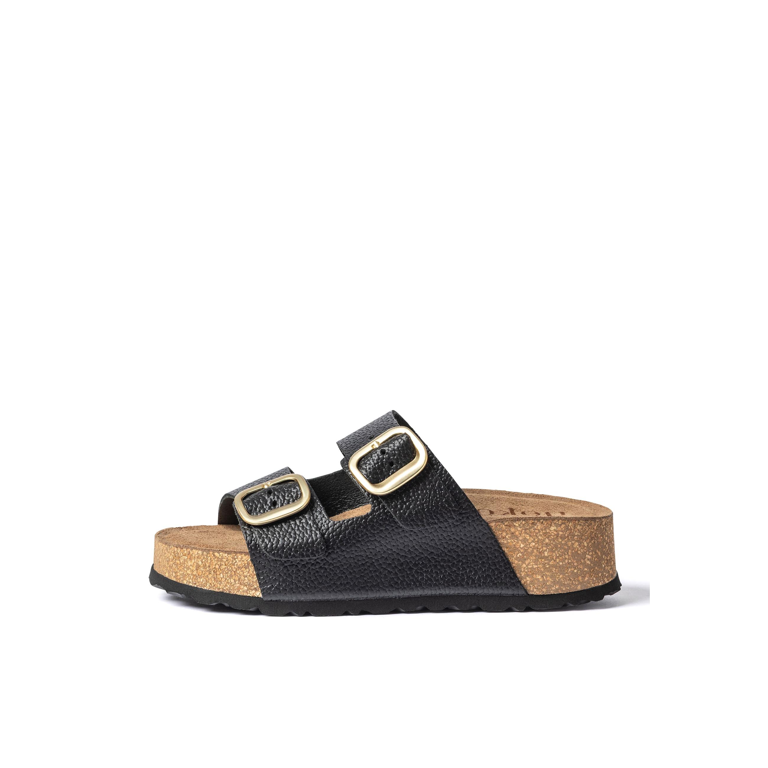 YOKONO Sandalia plataforma WIWI-003 NEGRO | Zapatos mujer Primavera-Verano | Piel vacuna  Opak | 4 CM