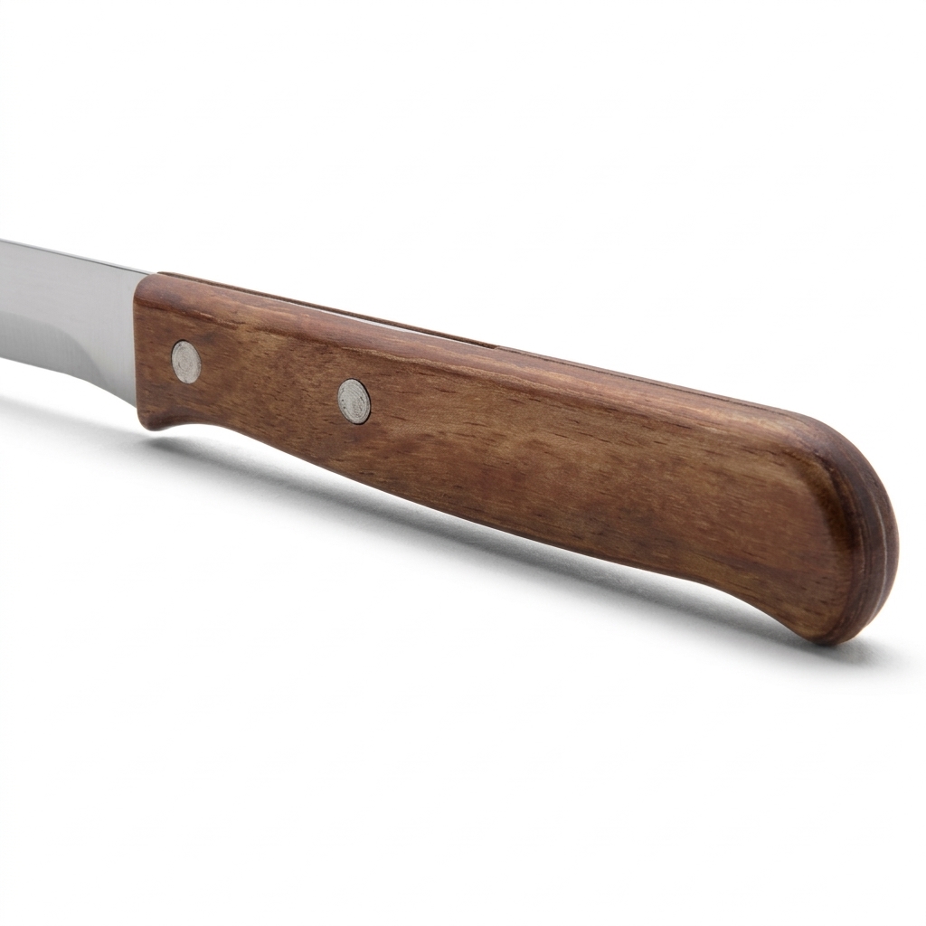 Cuchillo Jamonero Hoja 250mm Acero Inoxidable Mango Madera Klack