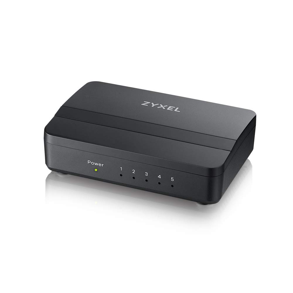 Zyxel de 5 Puertos Gigabit Switch Ethernet para el Sector de Videojuegos y Medios de Comunicación
