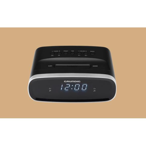 Grundig GPR1230 Clock with FM Radio, 1W RMS Power, LED Display, AC Powered Radio Alarm Clock for Stylish Bedside Setup.