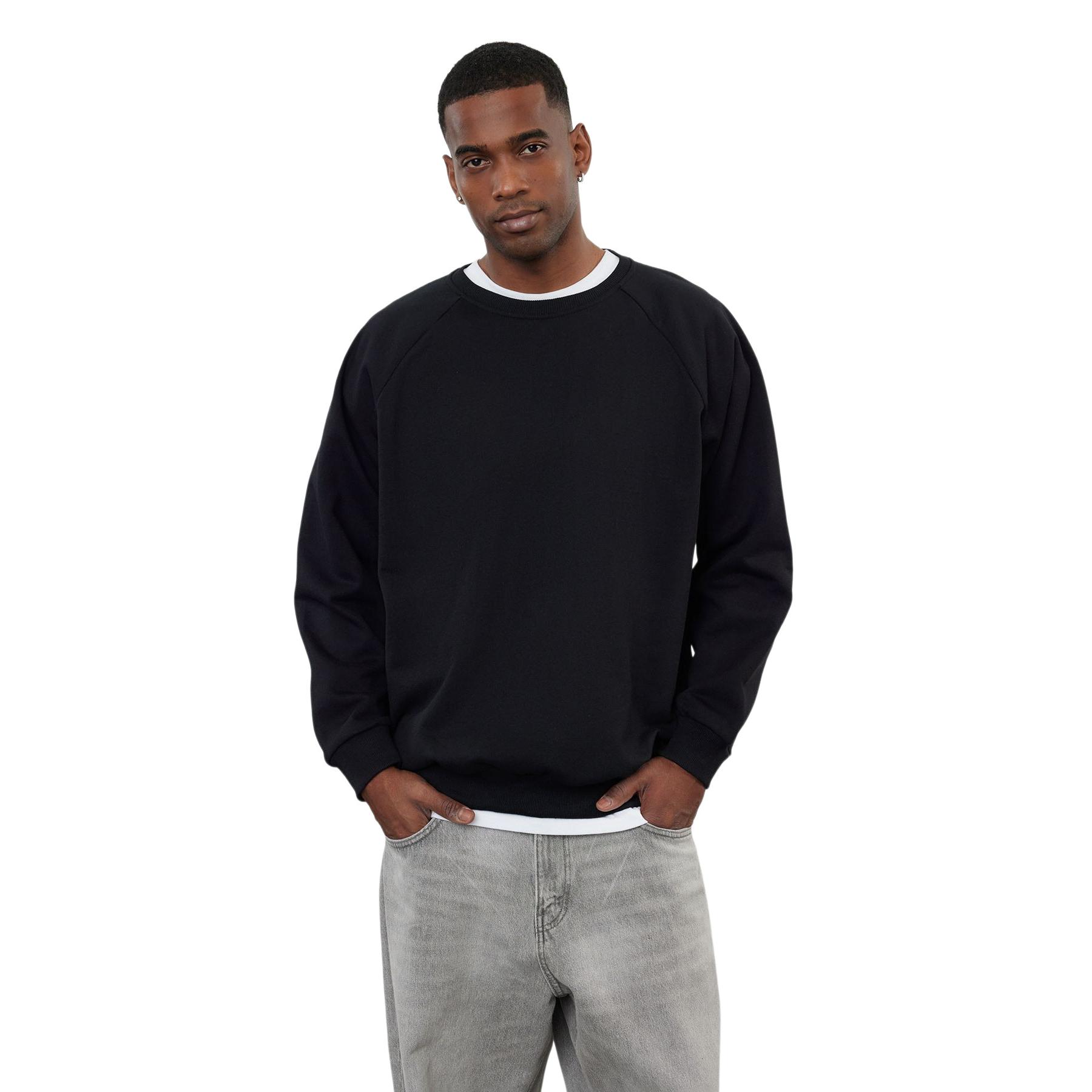 Trendyol Sudaderas De - Cómodas Y Modernas Negro Hombre Mediano