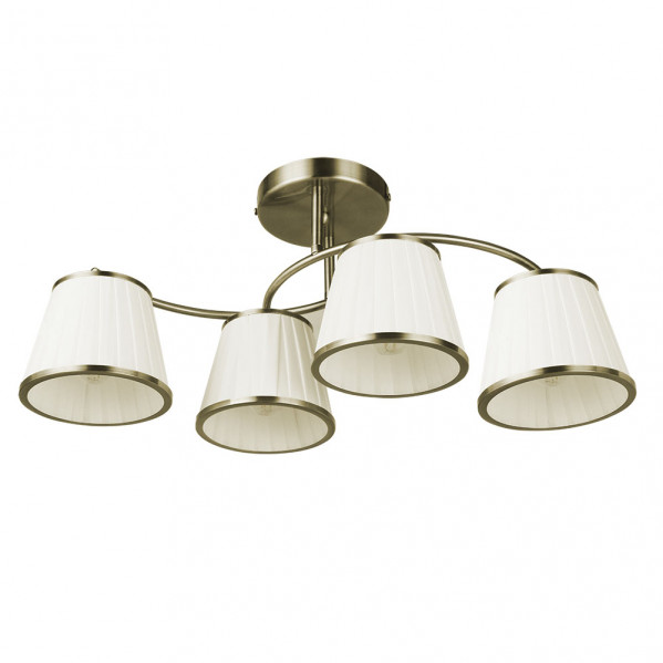 Lampara lantanas 4xe27 cuero pant.beis 24x64x31,5cm