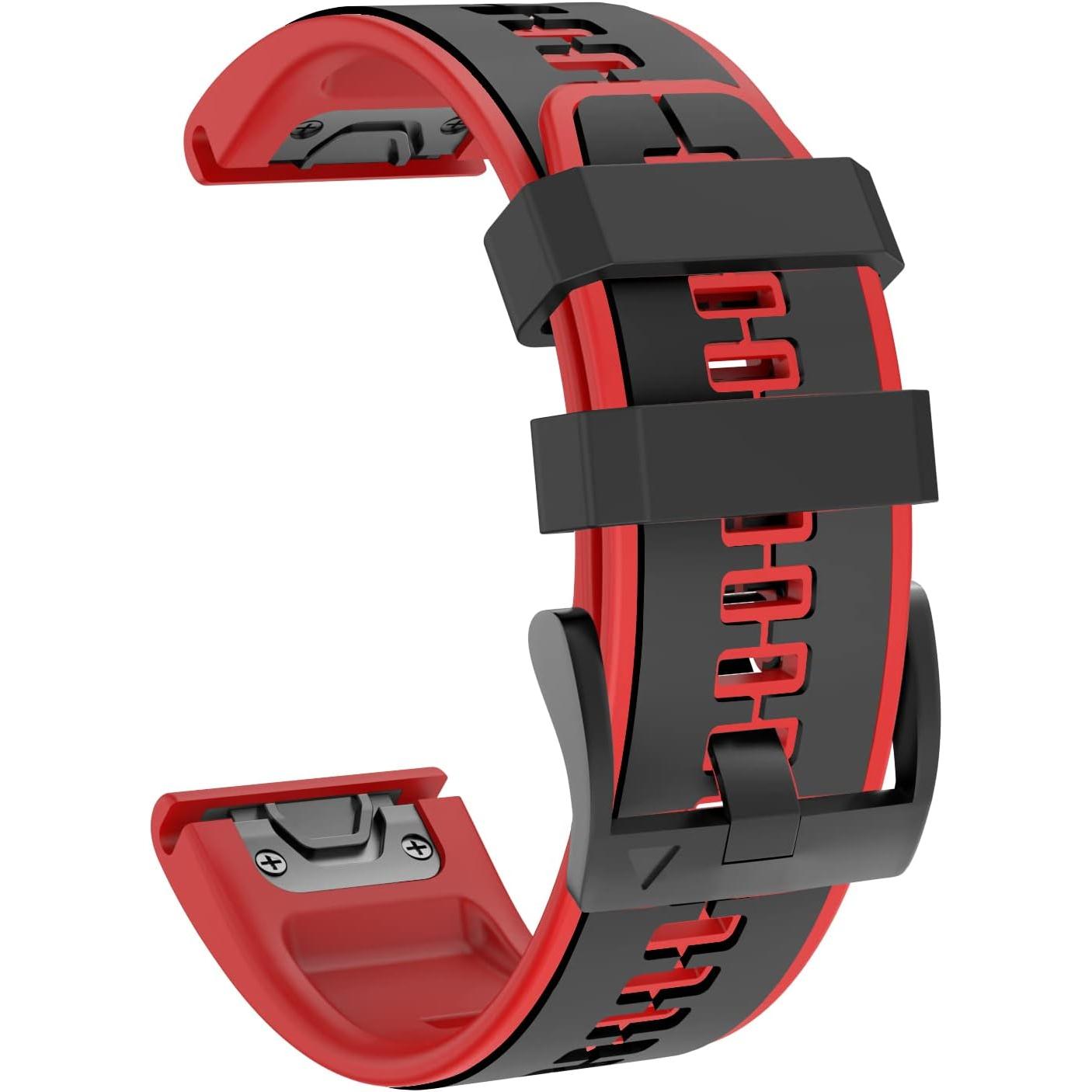 Correa para Garmin Fenix 7/Fenix 6/Fenix 5/EPIX 2, correa de silicona de 22 mm de ajuste rápido para Approach S60/S62, D2 Delta, Forerunner 935/945