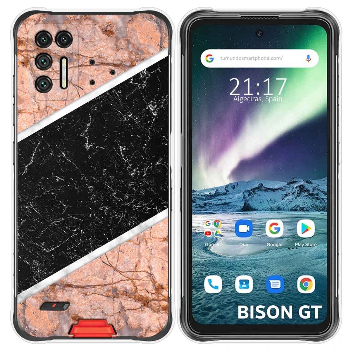 Funda Silicona para Umidigi Bison GT diseño Mármol 07 Dibujos