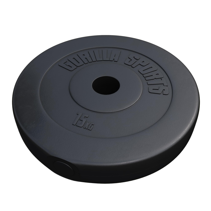 Gorilla Sports Disco de pesas olímpico 50/51 mm de plástico