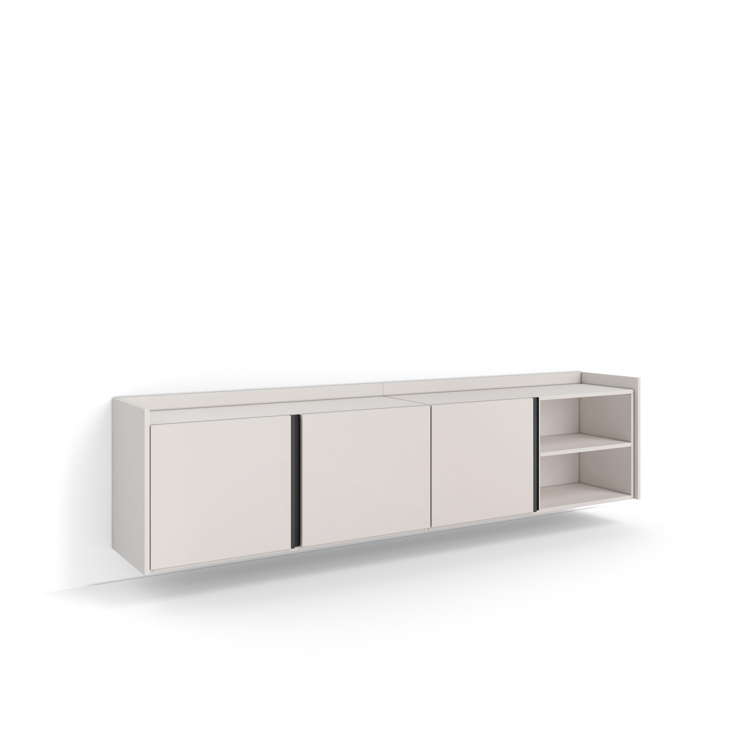 Mueble TV, Televisión, 207x35x50cm, Para TV hasta 80", Colgado, Suspendido