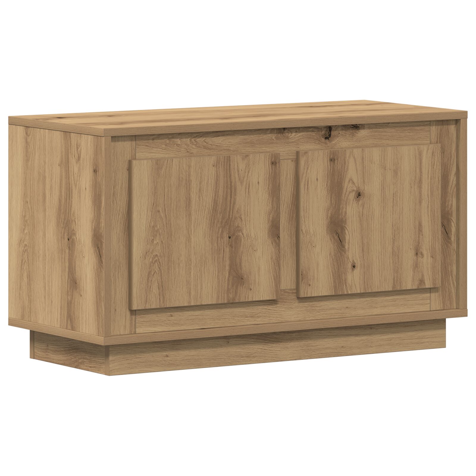 mueble para TV vidaXL de Roble Artesanal 80x35x45 cm de Madera Elaborada