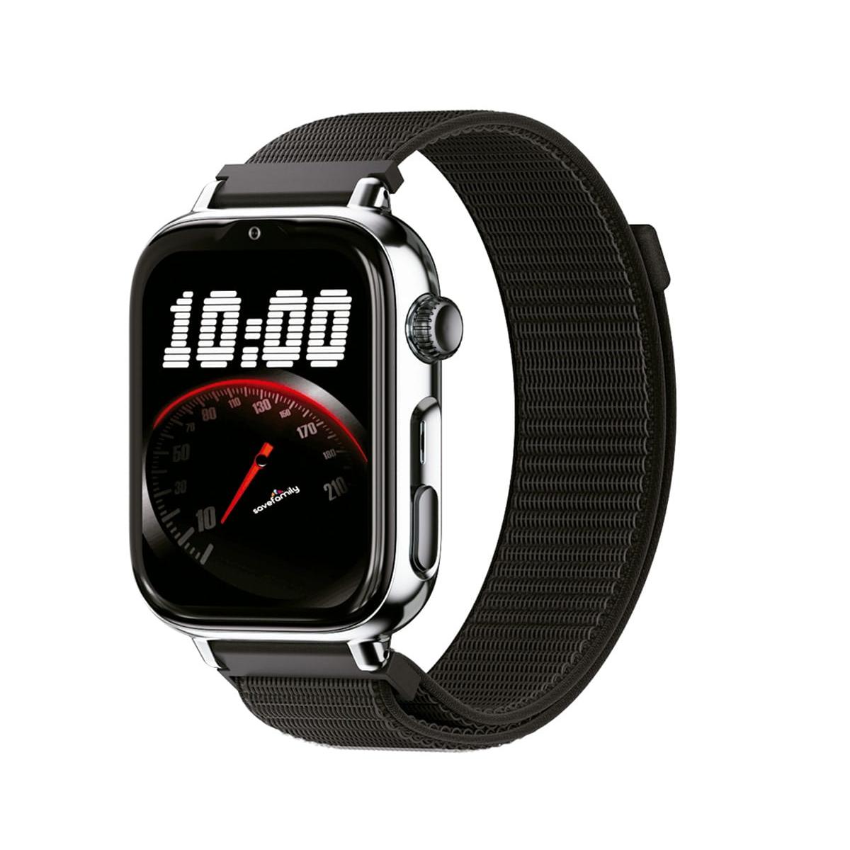 SaveFamily SaveWatch Plus 2 Plata con correa de tela Black Night / Smartwatch 4G para niños