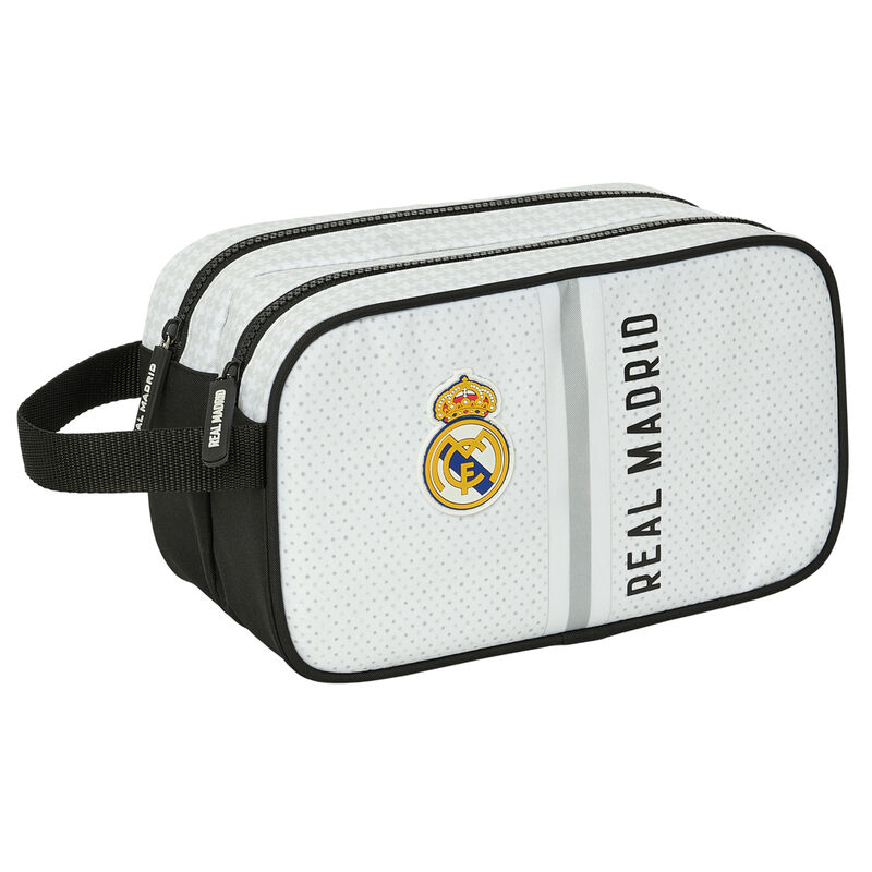 Safta Neceser 2 Cremalleras Adapt.Carro Real Madrid 1ª Equip. 24/25 26X12,5X15Cm