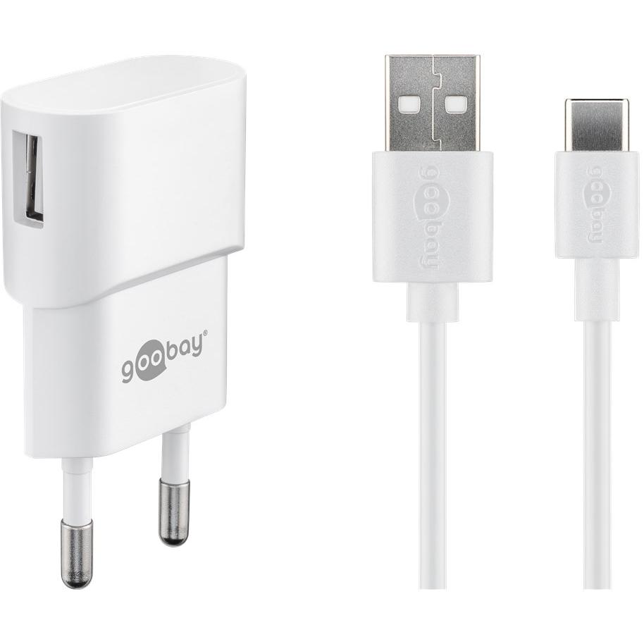 Goobay 45299 cargador de dispositivo móvil Otro, Smartphone Blanco Corriente alterna Interior