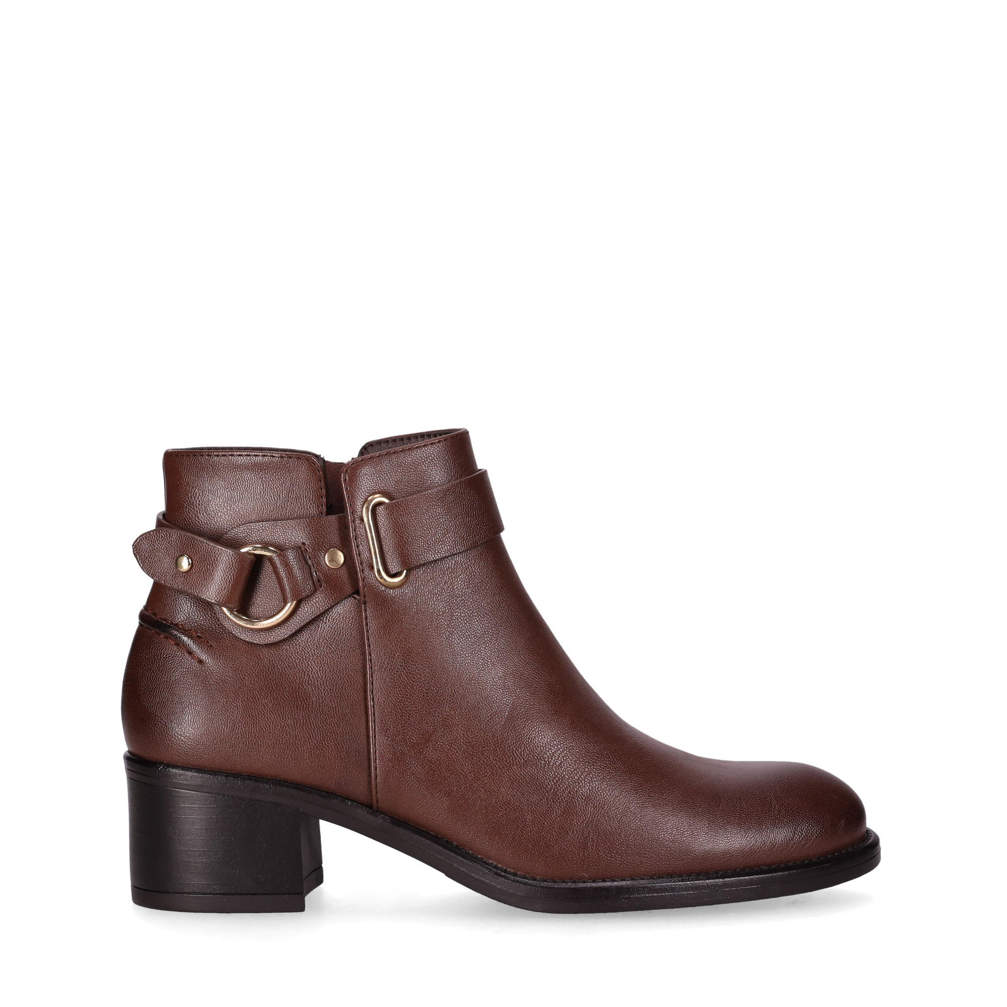 CHIKA10 Botines Piel Vegana de Mujer Chika10 Tacon medio