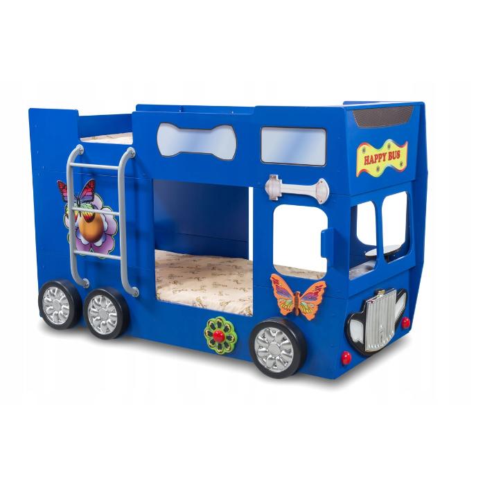 Cama Plastiko Happy Bus Blue