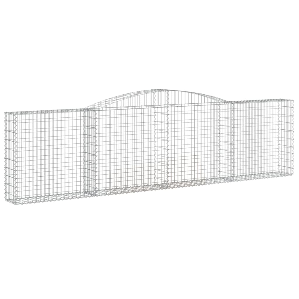 Cestas de Gaviones 9 Uds Vidaxl Forma de Arco 300 X 30 X 60/80 Cm
