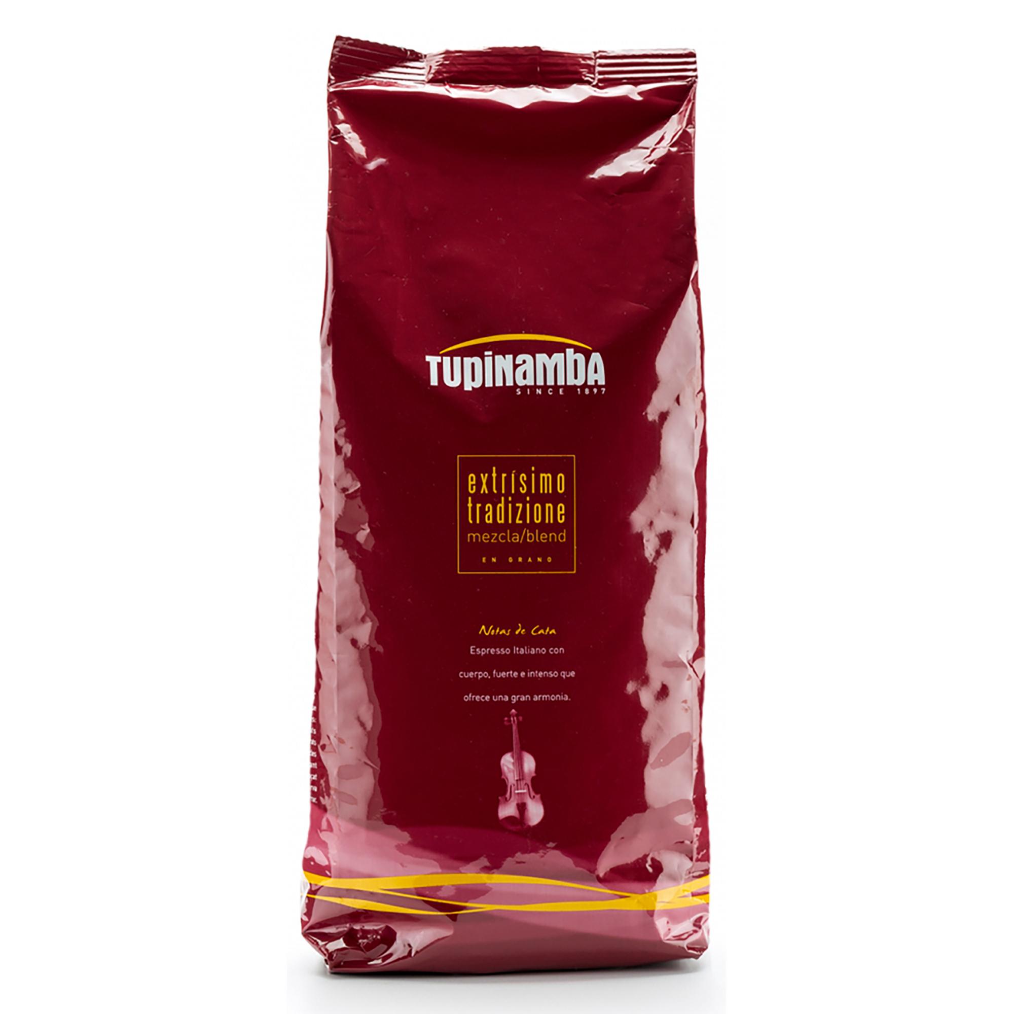 Café en grano Tupinamba Extrissimo Tradizione Mezcla (80 % Natural - 20 % Torrefacto) 1 kg.