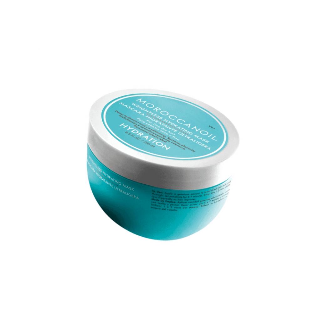 Moroccanoil Mascarilla Hidratante Ultraligera 250ml – Hidratación intensa sin peso para cabello fino, suave, brillante y con movimiento natural