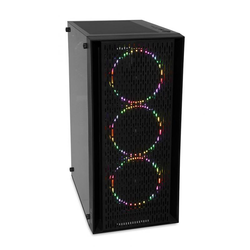 Caja Pc I-Box Cetus 903 Ventana lateral, Iluminación de color, Gestión de cables