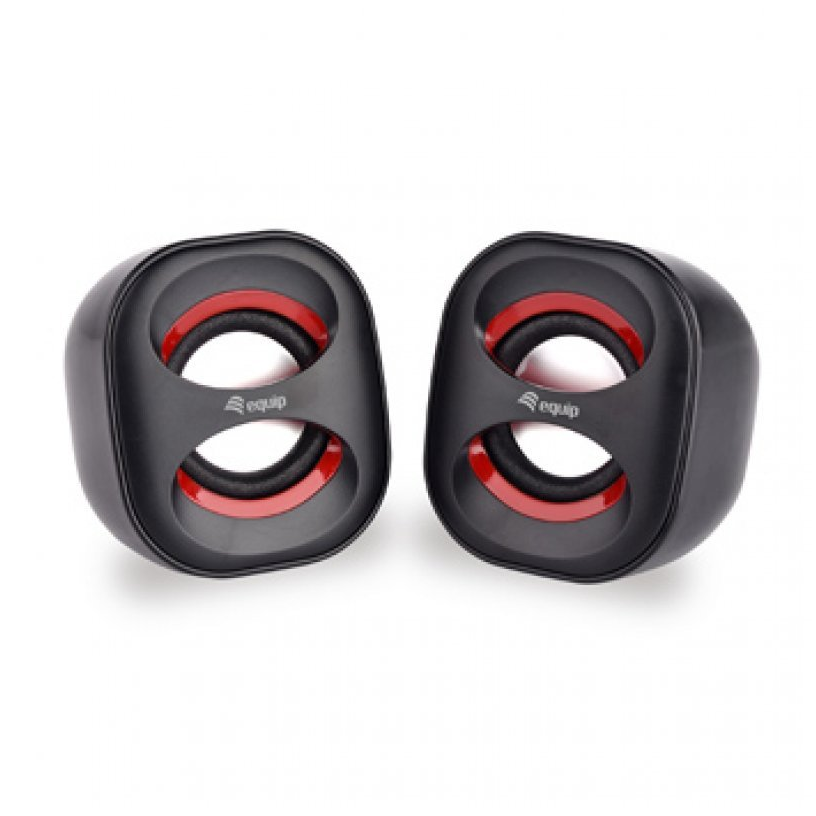 Equip life mini speakers 2.0 usb 6w black/red