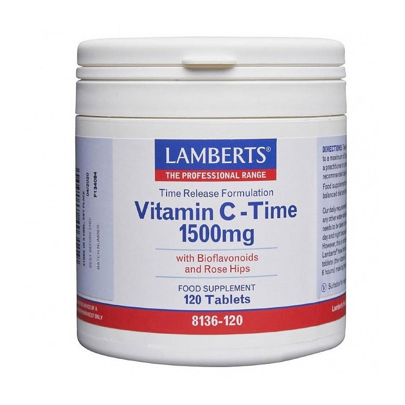 LAMBERTS VITAMIN C-TIME 1500 MG 120 TABLETS