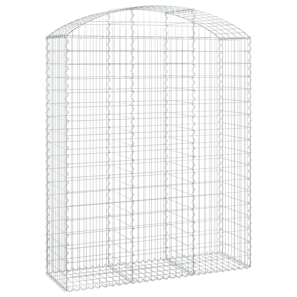 Vidaxl Cesta de Gaviones Arco Hierro Galvanizado (150x30x80/100cm)