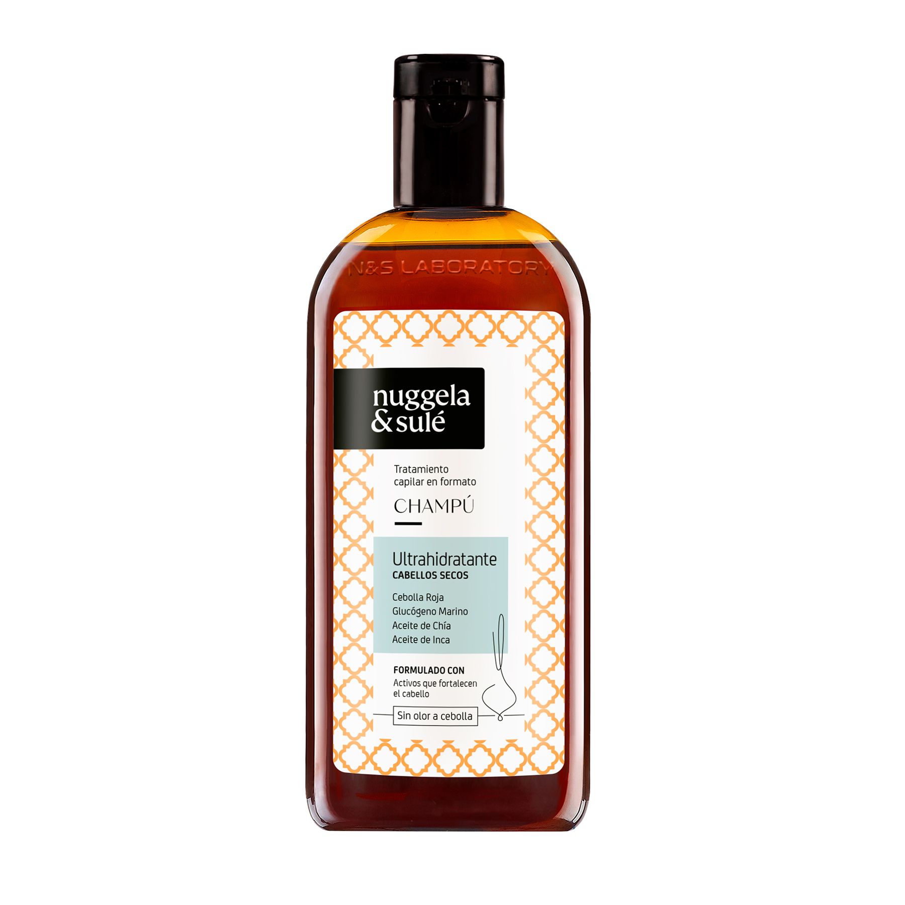 Champú Ultrahidratante - Formato Crema. Con Aceite de Sacha Inchi, Chia y Ricino - Apto para cabello Rizado y Teñido - Nuggela & Sulé