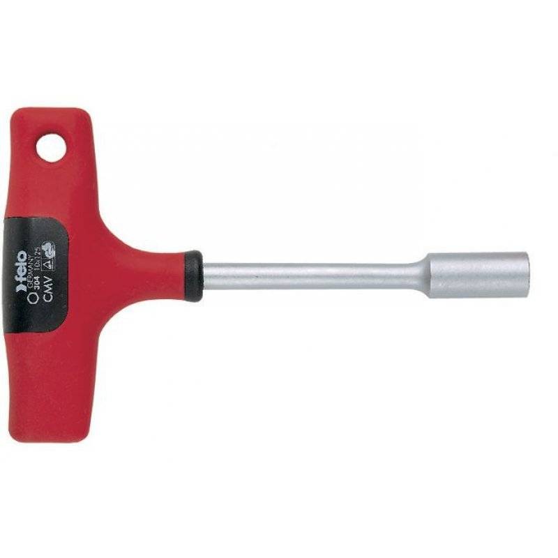 Ocasionalia - Llave de Vaso Hexagonal con Mango en T 13*125mm - Alta Calidad
