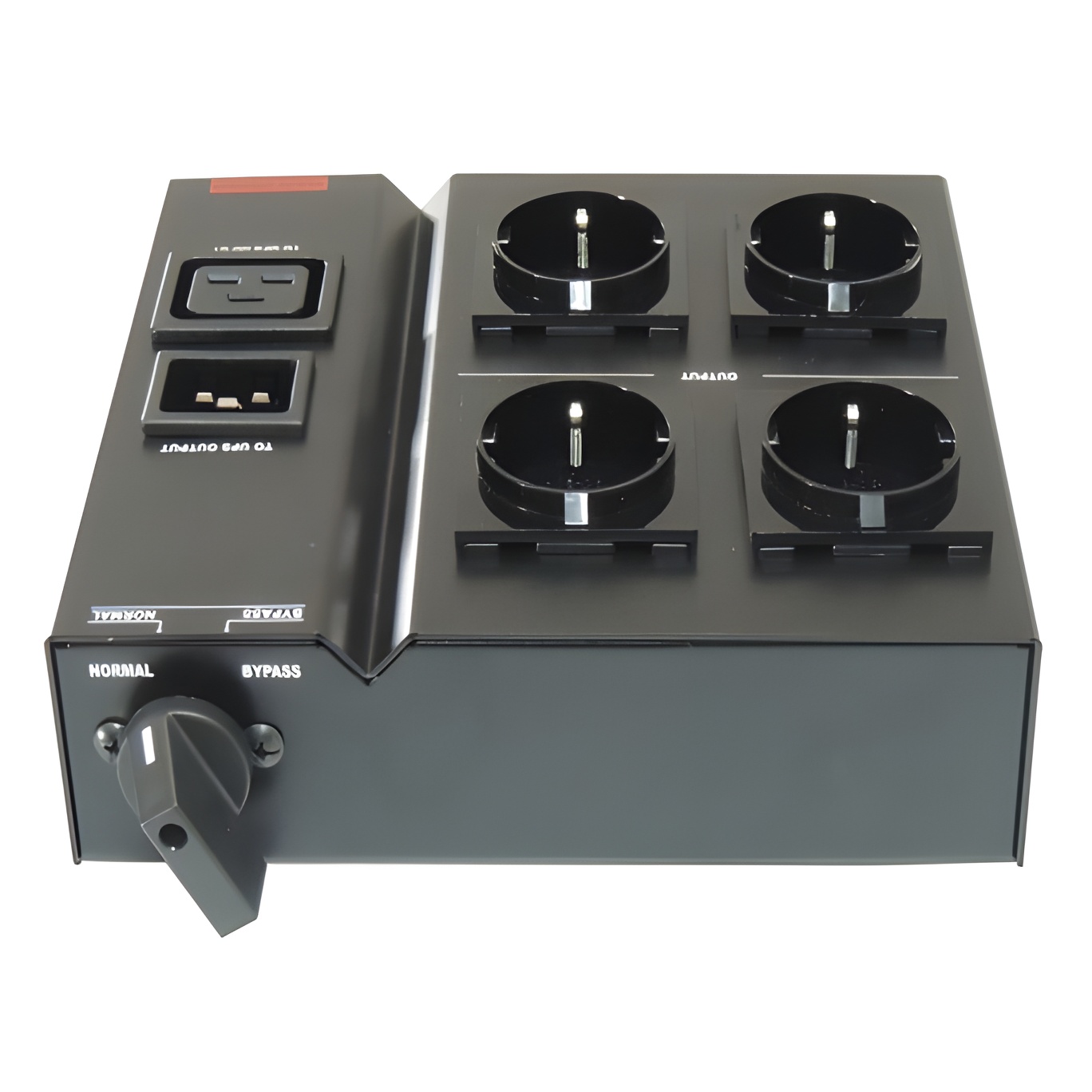Switch Lapara Bypass De Mantenimiento y Regleta Schuko, formato torre, adecuado para cualquier SAI hasta 3KVA
