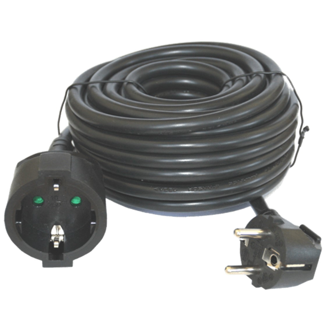 SILVER - Cable prolongador de corriente silver electrics 3m -  3x 1.5mm -  250v -  16a -  3.500w negro