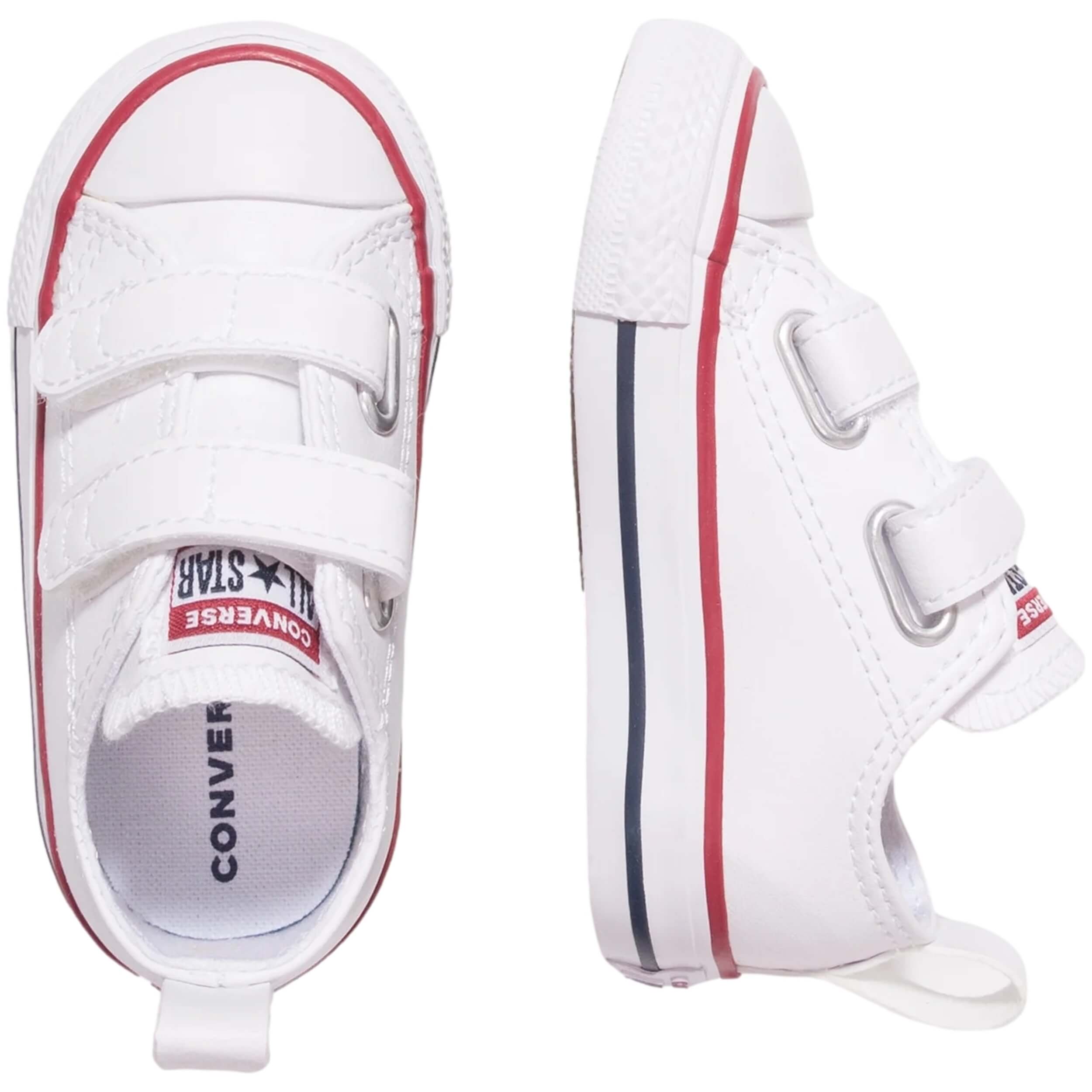Zapatillas Converse Chuck Taylor All Star 2V para bebe en color blanco