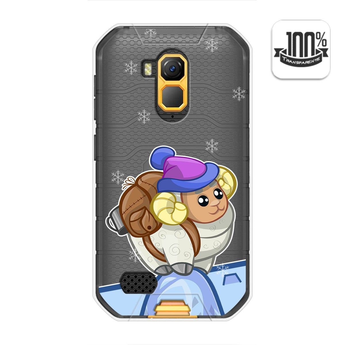 Tumundosmartphone Funda Gel Transparente para Ulefone Armor X7 / X7 Pro diseño Cabra Dibujos