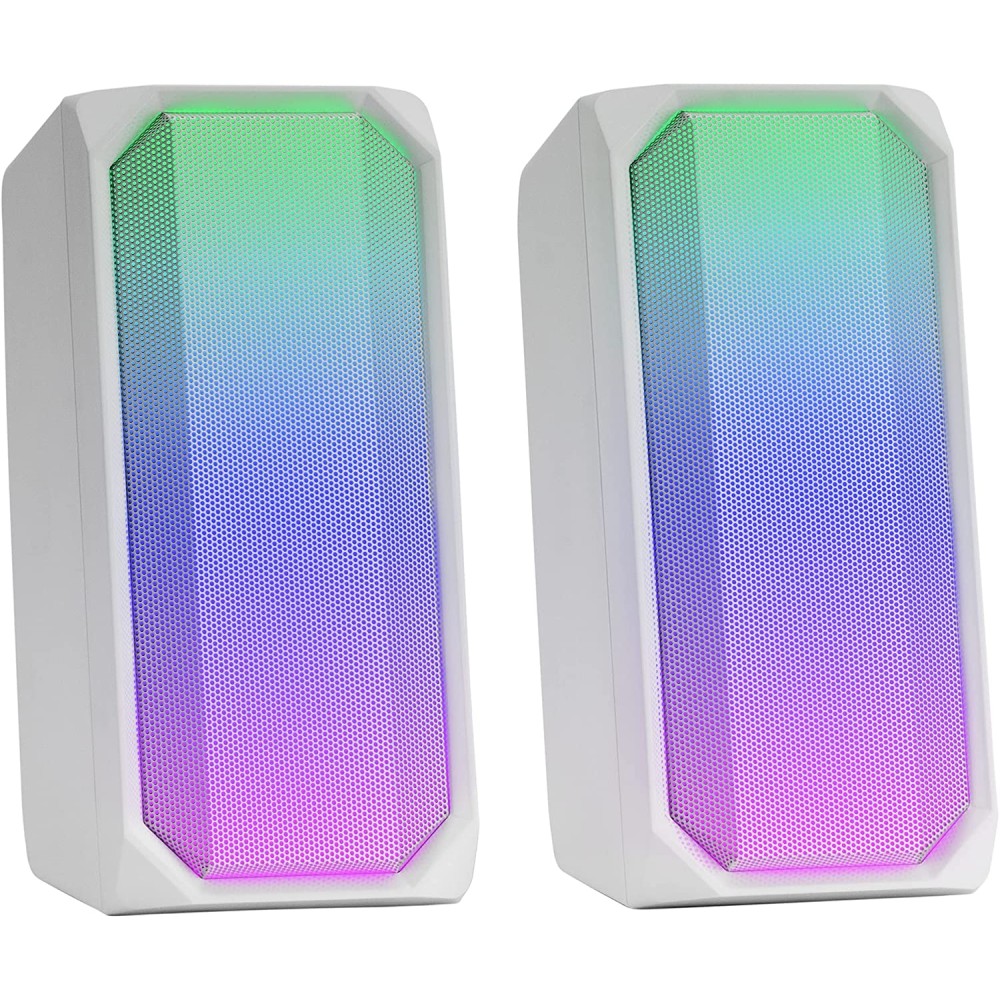 Altavoces con Bluetooth Mars Gaming MSRGBW/ 15W/ 2.0/ Blancos MARS GAMING TAC-ALT MSRGB WH