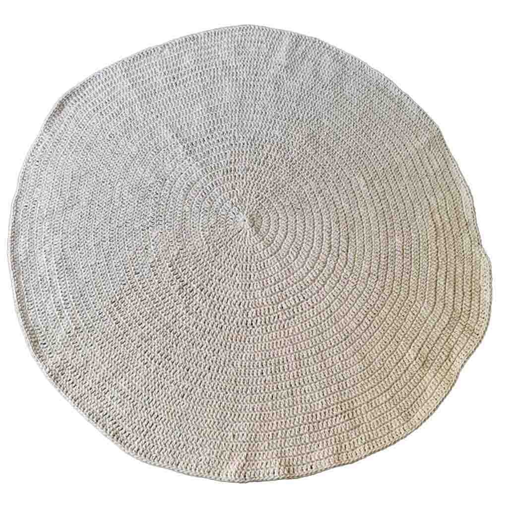 Wonderlust Deco - Alfombra redonda trenzada beige d150x1h cm Beige D150x1h cm