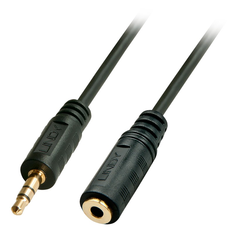 Lindy - 35656 cable de audio 10 m 3,5mm Negro 35656