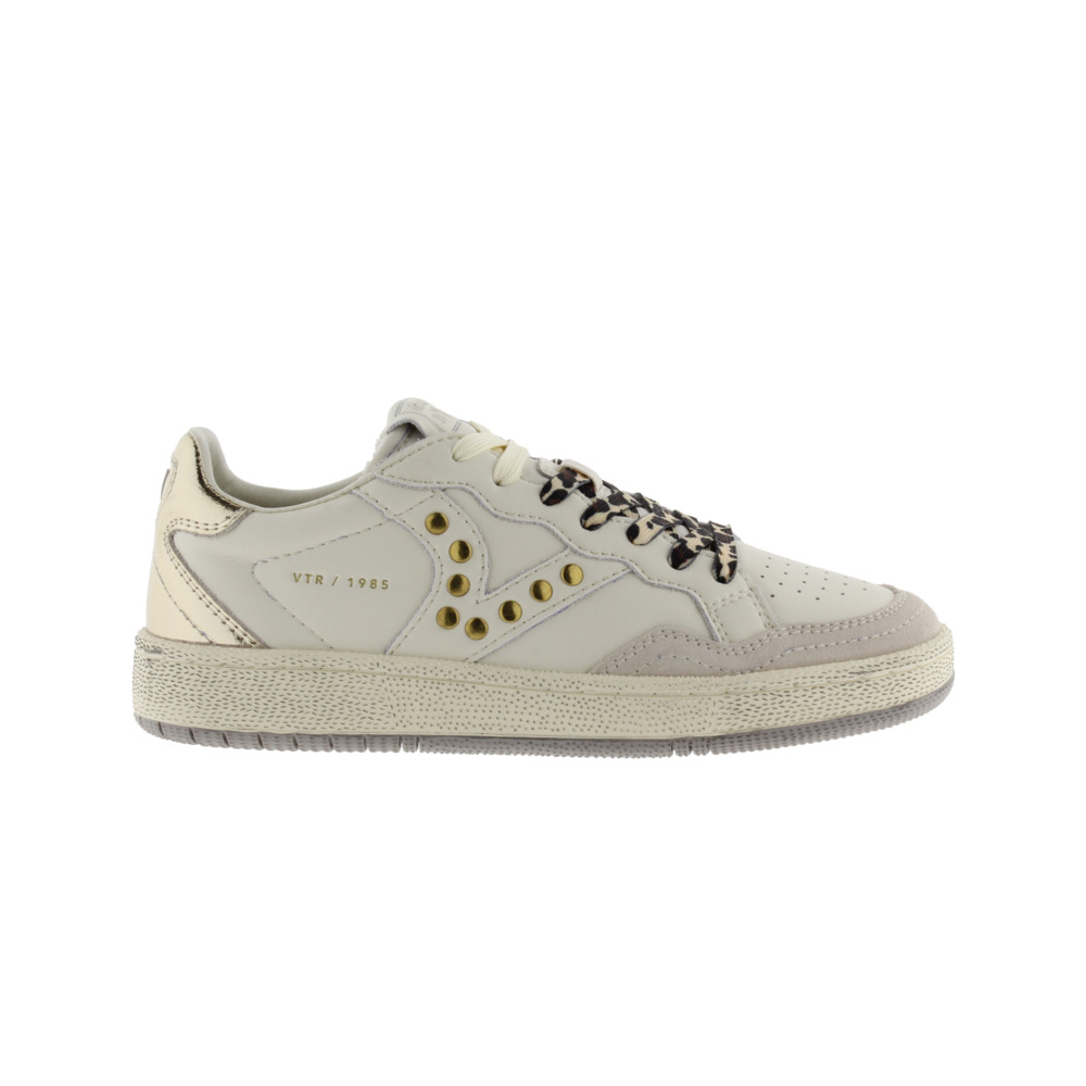 Victoria 1985 SMASH Zapatillas de piel con piezas metalizadas y logotipo con tachuelas 8806115