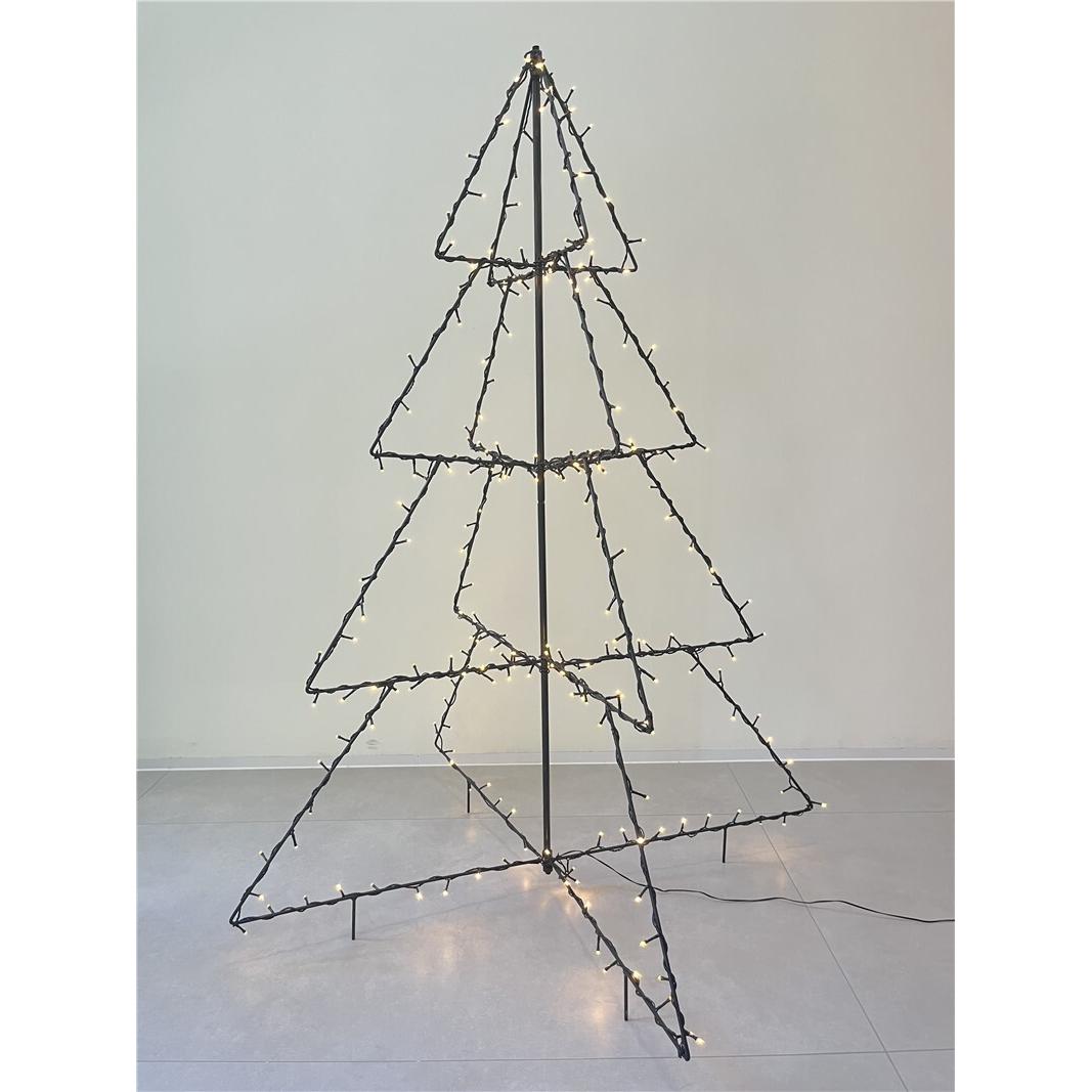 Gerimport Árbol Navidad plegable 240 led blanco cálido 150x115 cm
