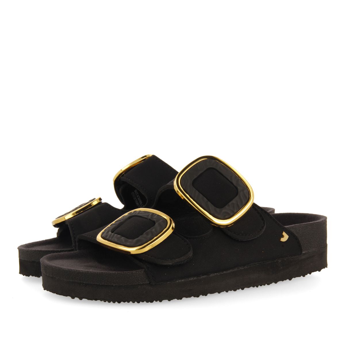 Gioseppo Sandalias Negras Estilo Bio para Mujer